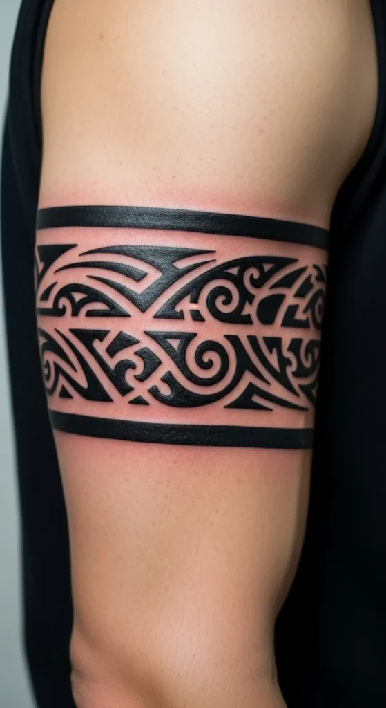  Double Line Tribal Armband