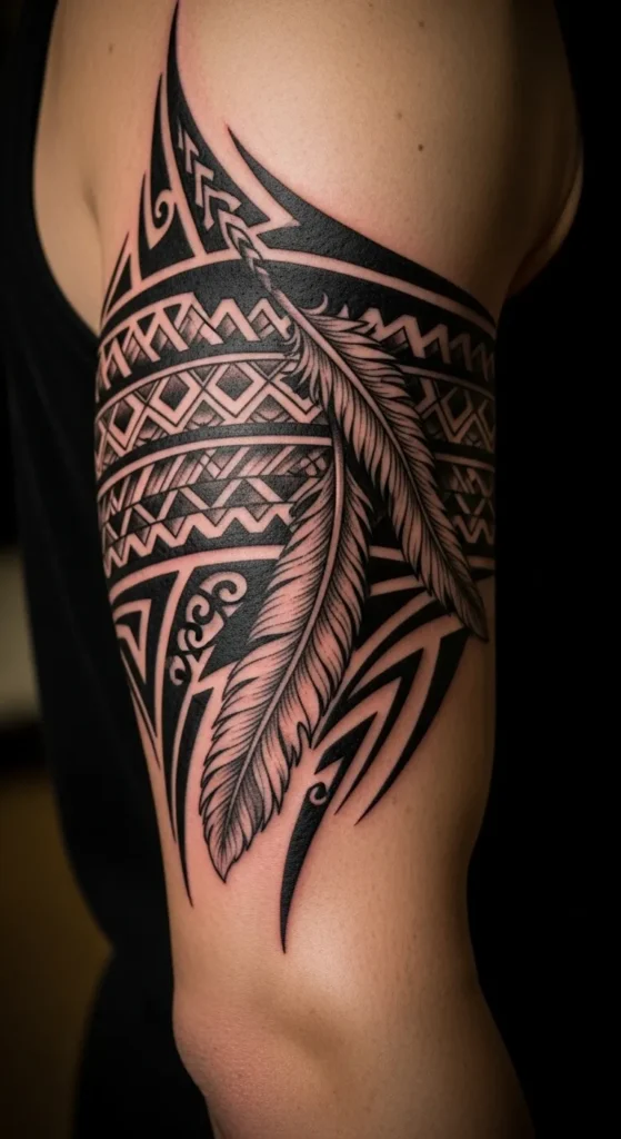 Feather Tribal Armband