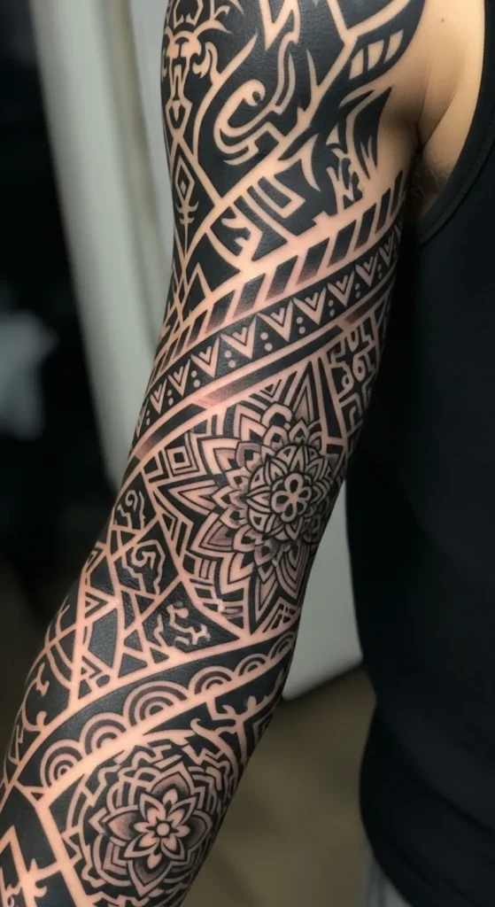 Geometric Patterns in Tribal Design