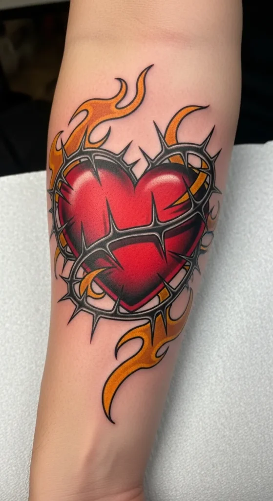 Heart with Thorns Detail