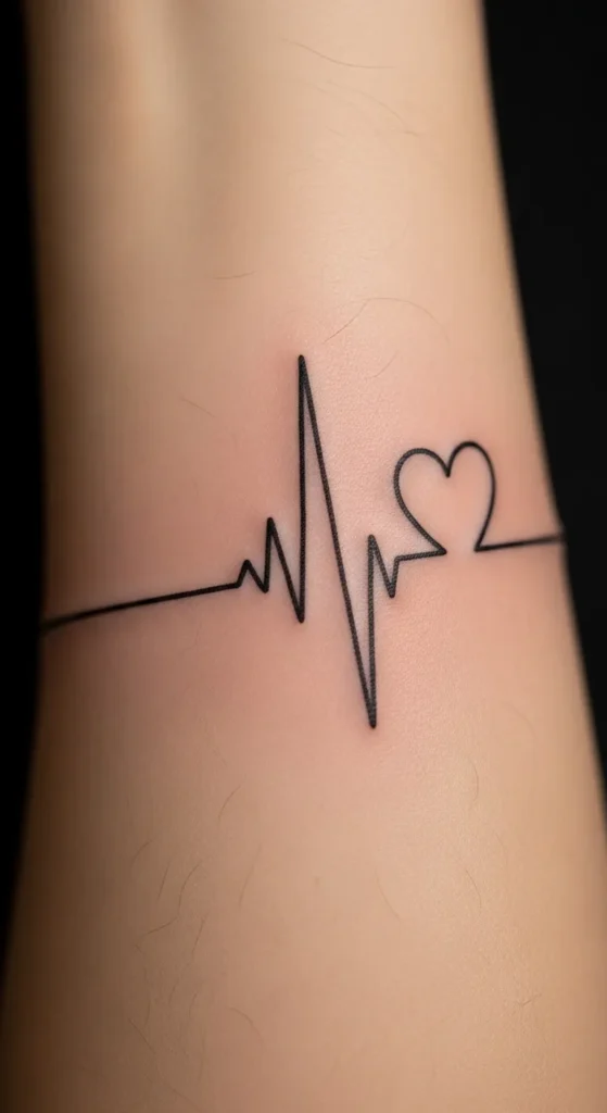 Heartbeat Armband Tattoo