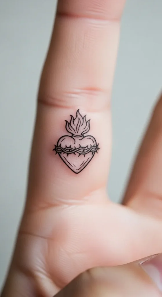 Inner Finger Heart Outline