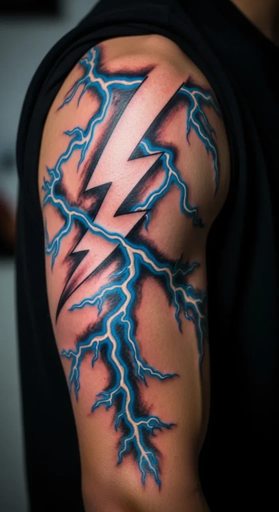 Lightning Bolt Armband Tattoo