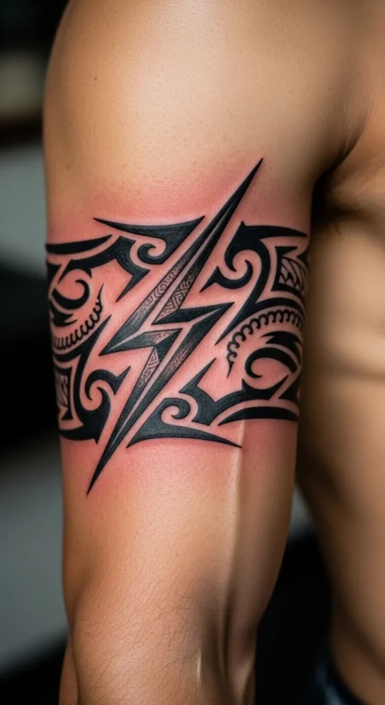 Lightning Bolt Tribal Armband
