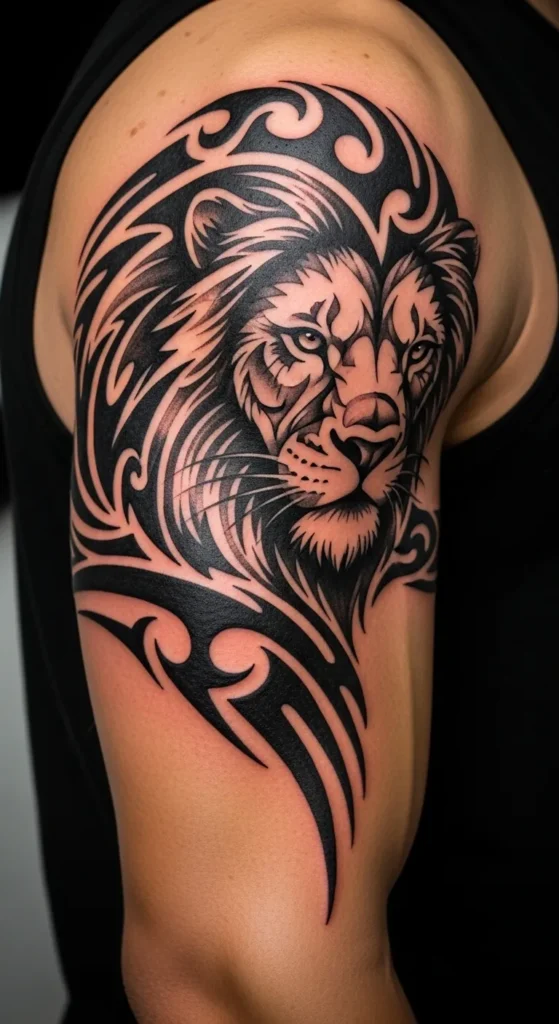  Lion-Inspired Tribal Armband