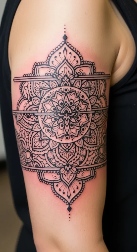  Mandala Arm Band Tattoo