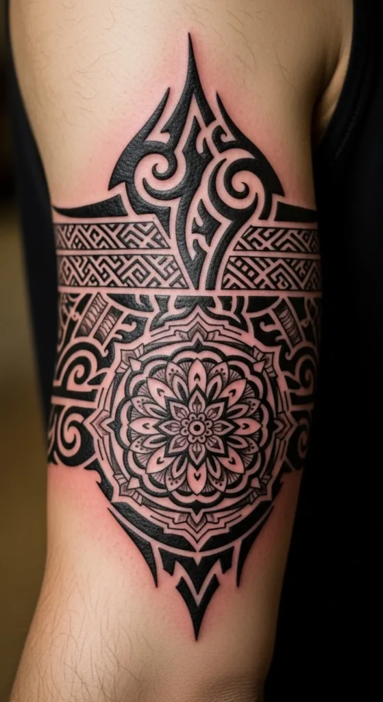Mandala-Inspired Tribal Armband