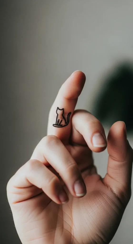 Minimal Cat Silhouette