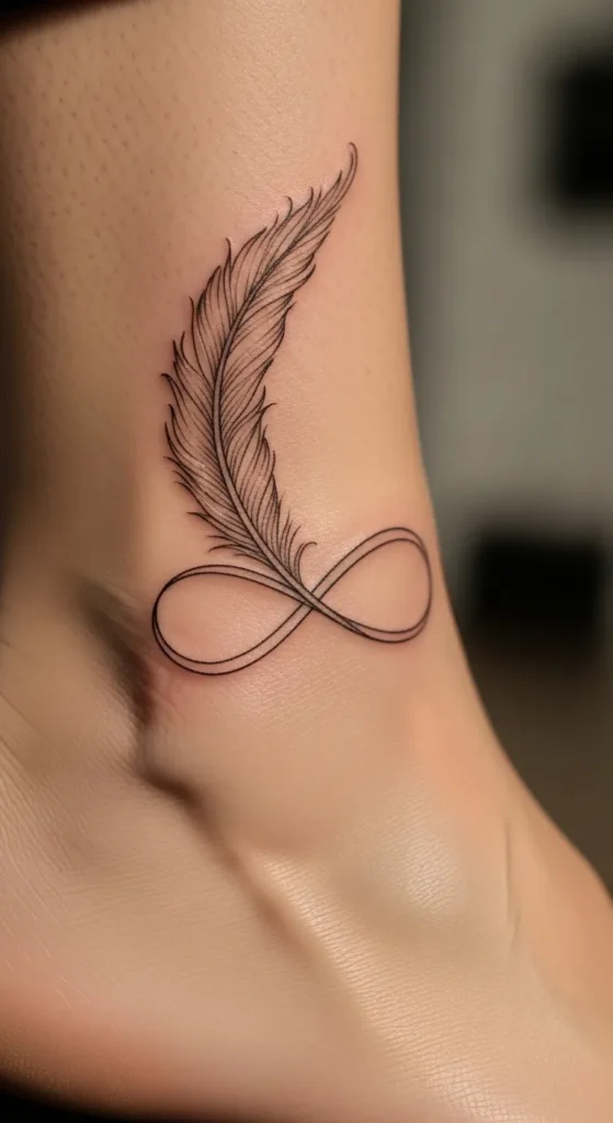 Minimal Infinity Feather