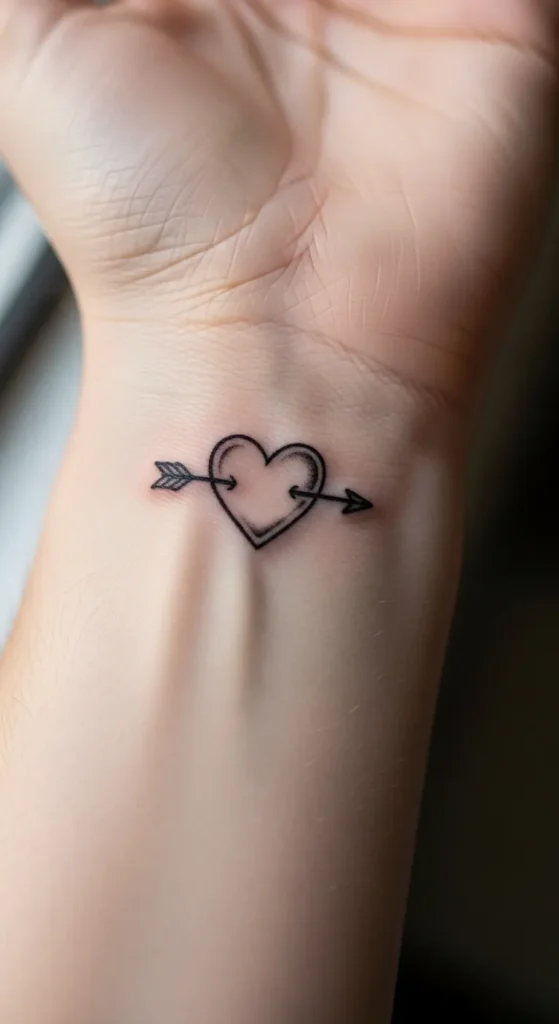 Minimalist Arrow and Heart Combo
