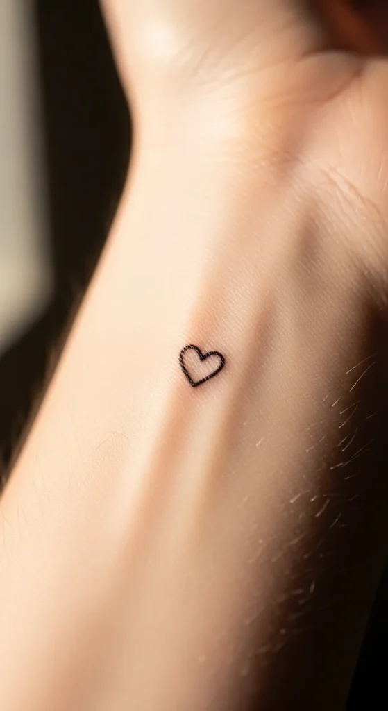 Minimalist Heart Tattoo