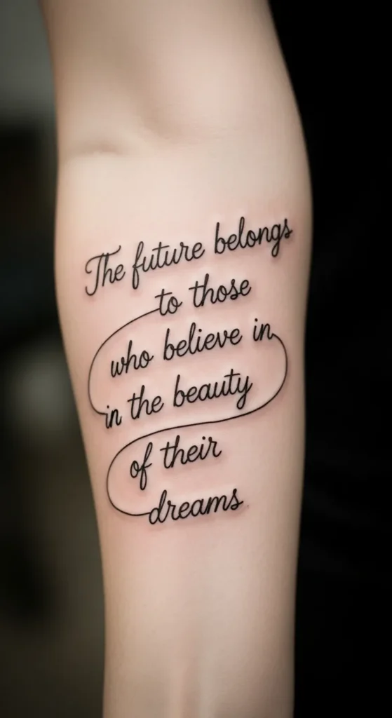 Quote Armband Tattoo