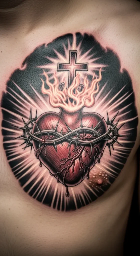Realistic Sacred Heart