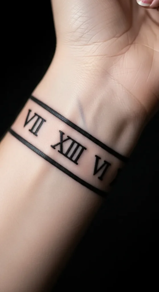 Roman Numerals Armband