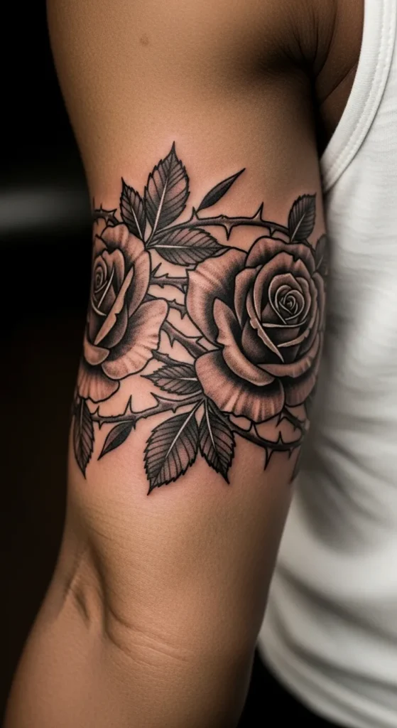 Rose Armband Tattoo