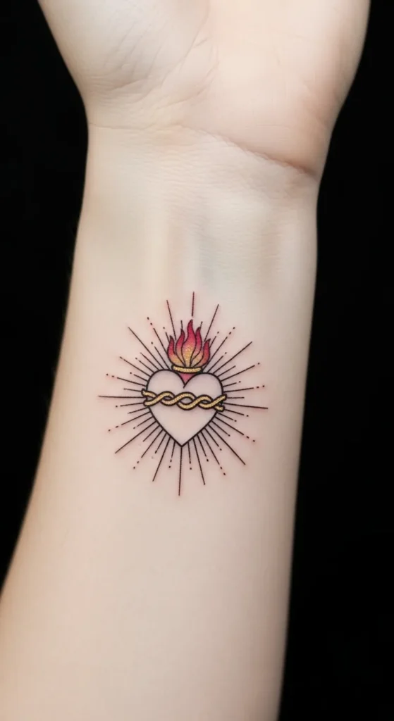 Sacred Heart on the Shoulder