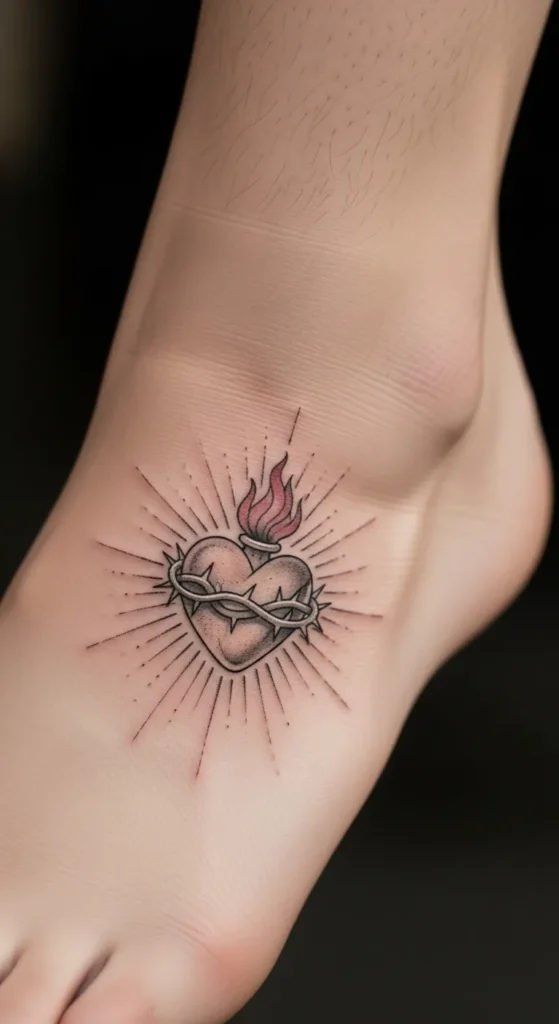 Sacred Heart on the Foot