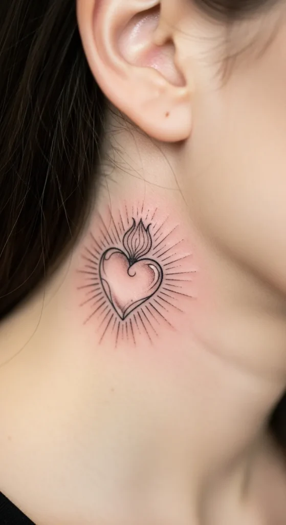 Sacred Heart on the Neck