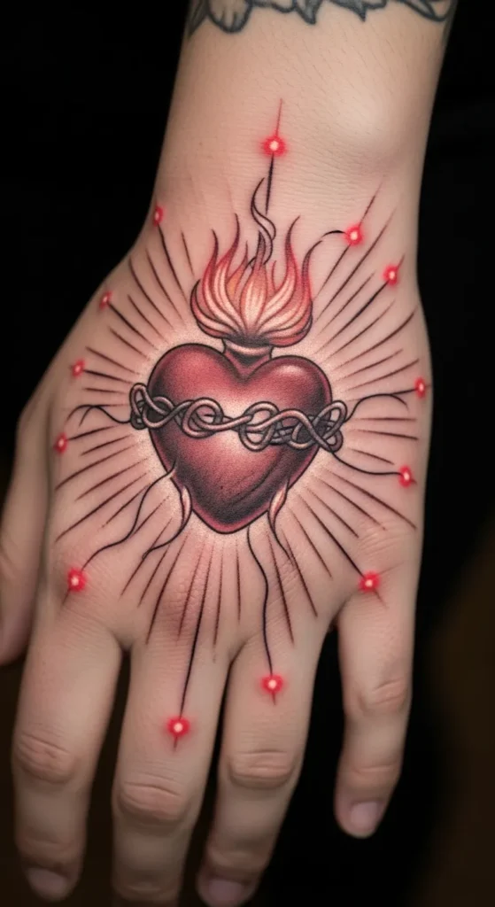 Sacred Heart with Radiant Glow
