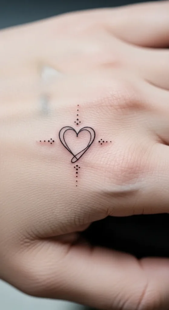 Sacred Heart with Small Dots