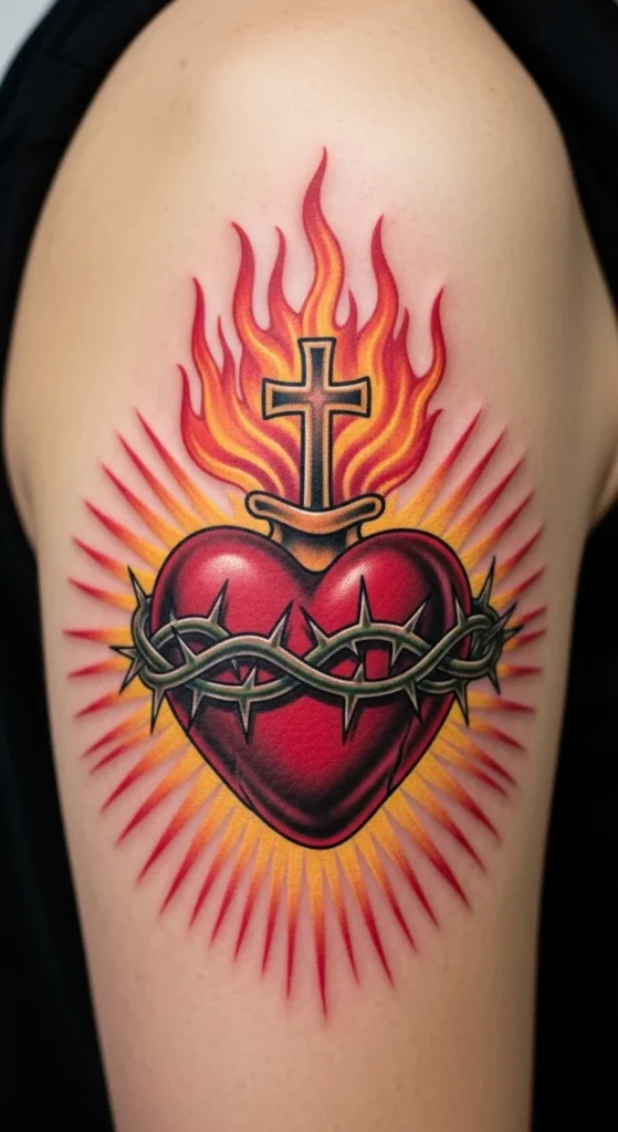 Sacred Heart with Subtle Glow