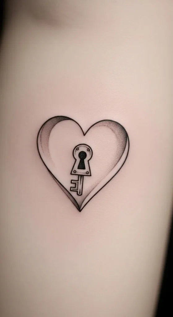 Sacred Heart with a Key