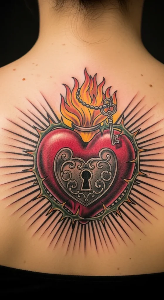  Sacred Heart with a Lock