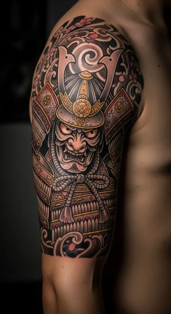 Samurai Arm Band Tattoo