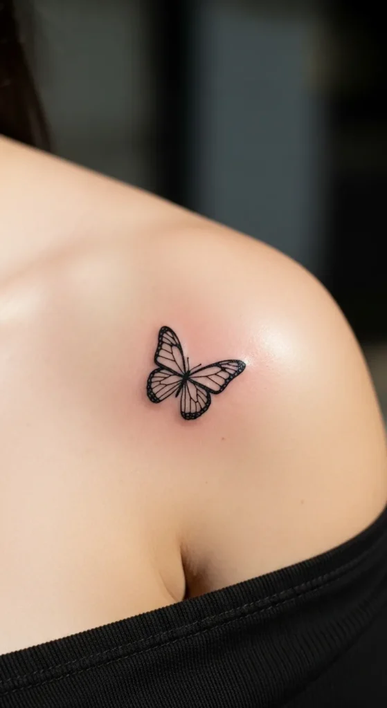 Small Butterfly Outline