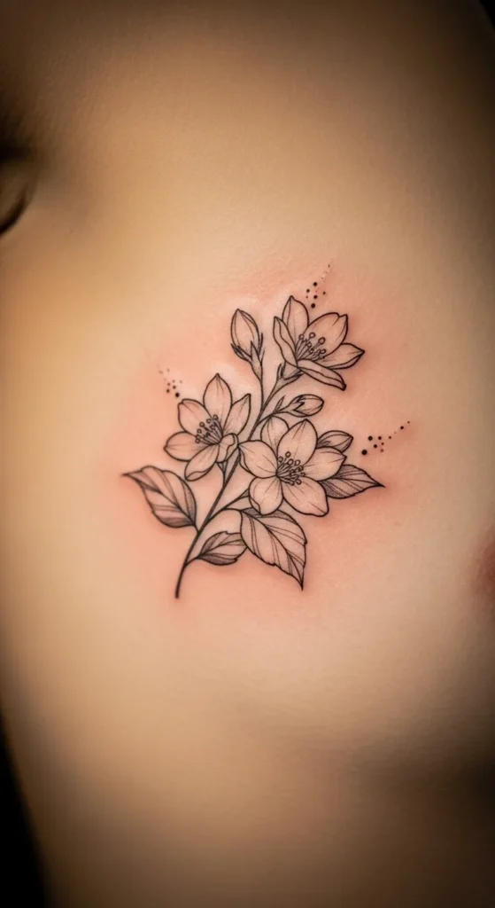 Small Peony on the Forearm