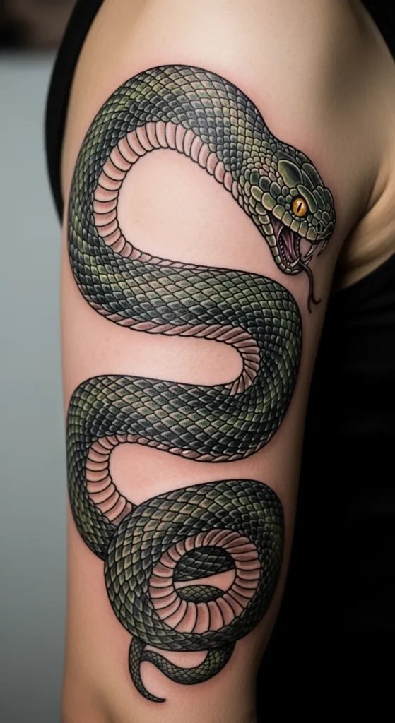  Snake Arm Band Tattoo