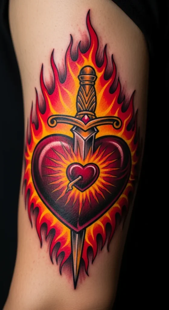 The Bold, Pierced Sacred Heart