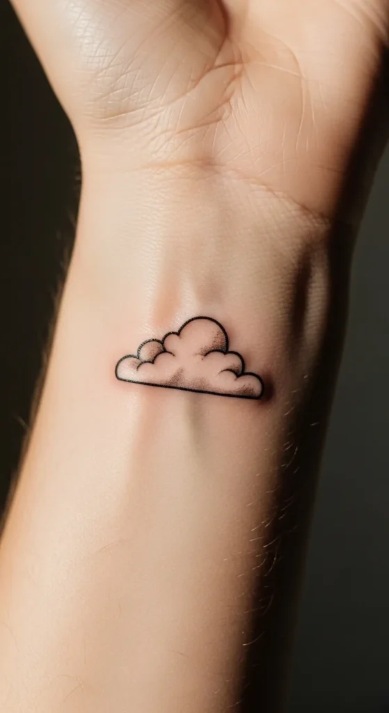 Tiny Cloud Tattoo