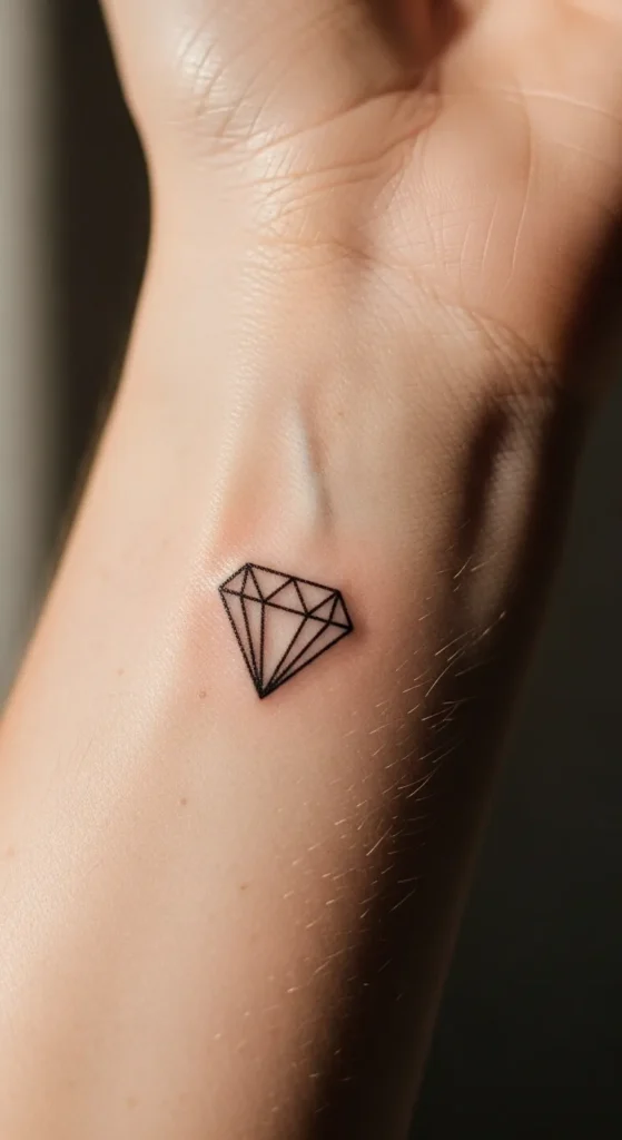 Tiny Diamond Outline