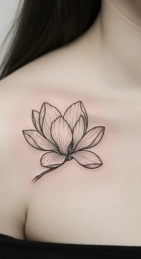 Tiny Magnolia on the Shoulder