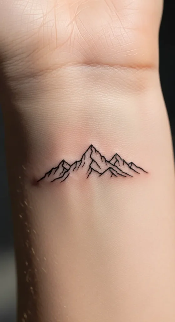 Tiny Mountain Silhouette