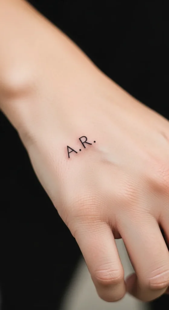 Tiny Script Initials