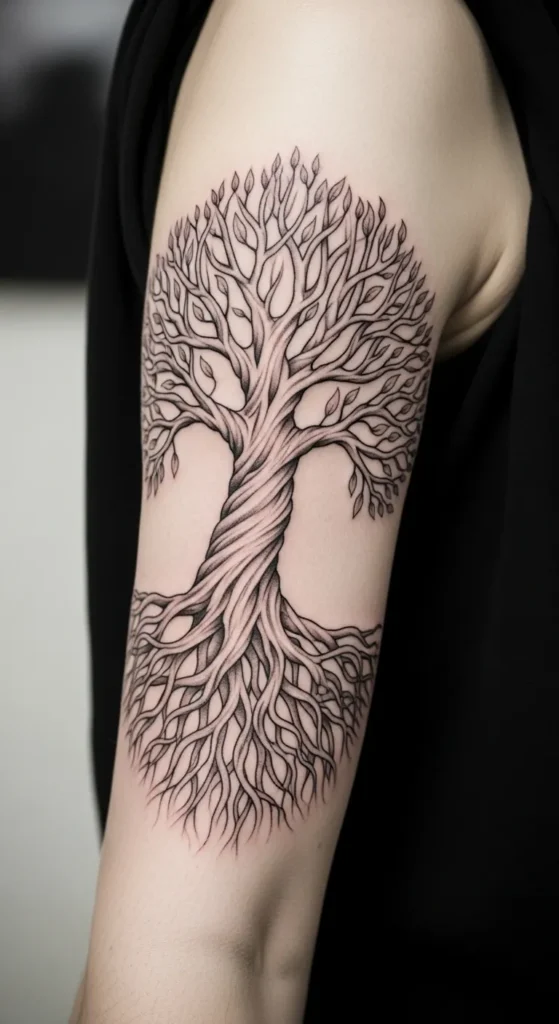  Tree of Life Arm Band Tattoo
