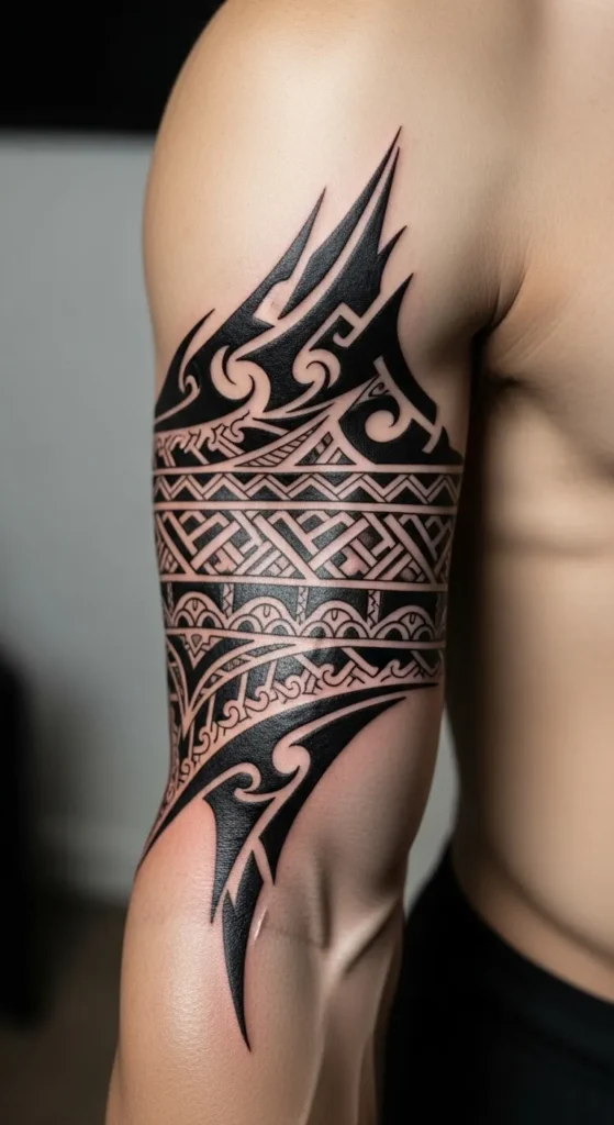 Tribal Arm Band Tattoo
