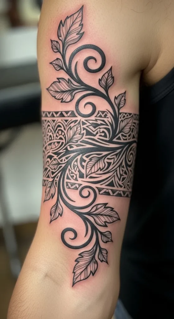 Vines and Leaves Tribal Armband