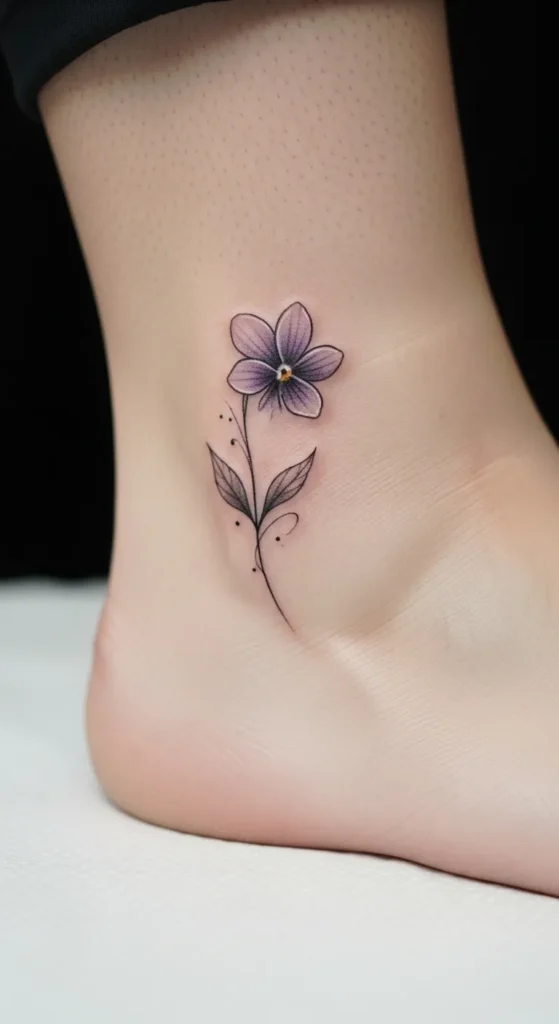 Violet on the Ankle Bone