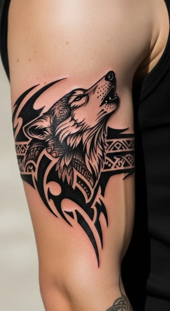 Wolf Armband Tattoo