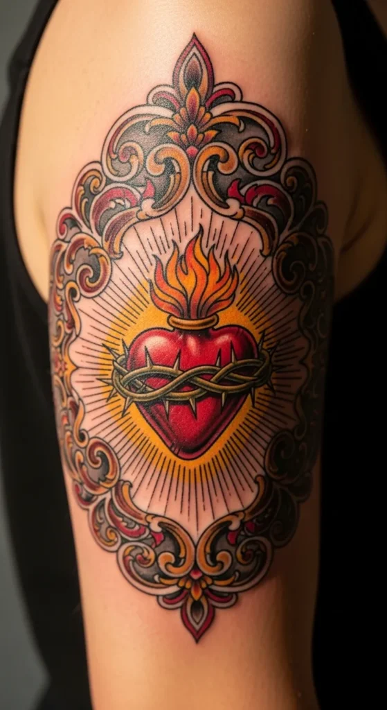 sacred heart tattoo ideas