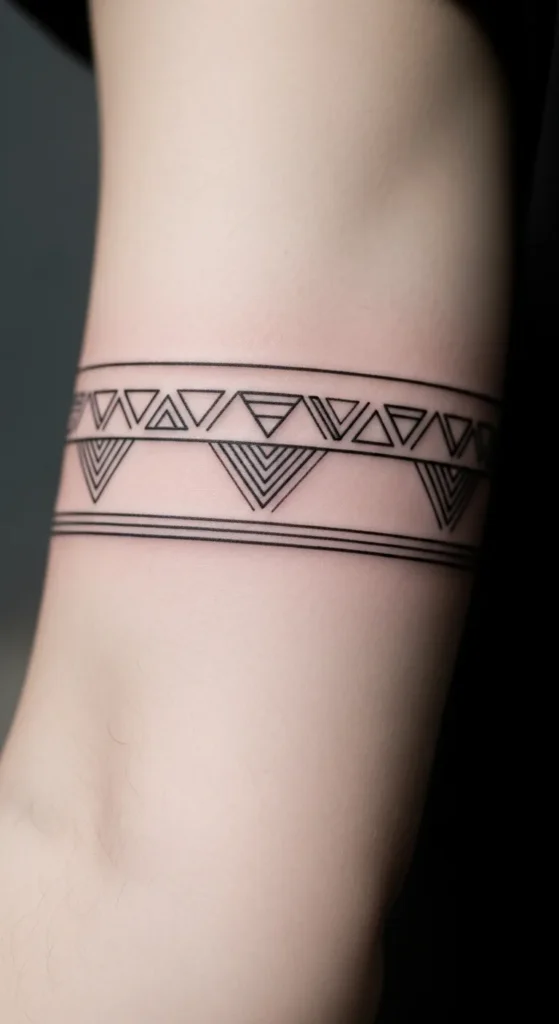 simple armband tattoo