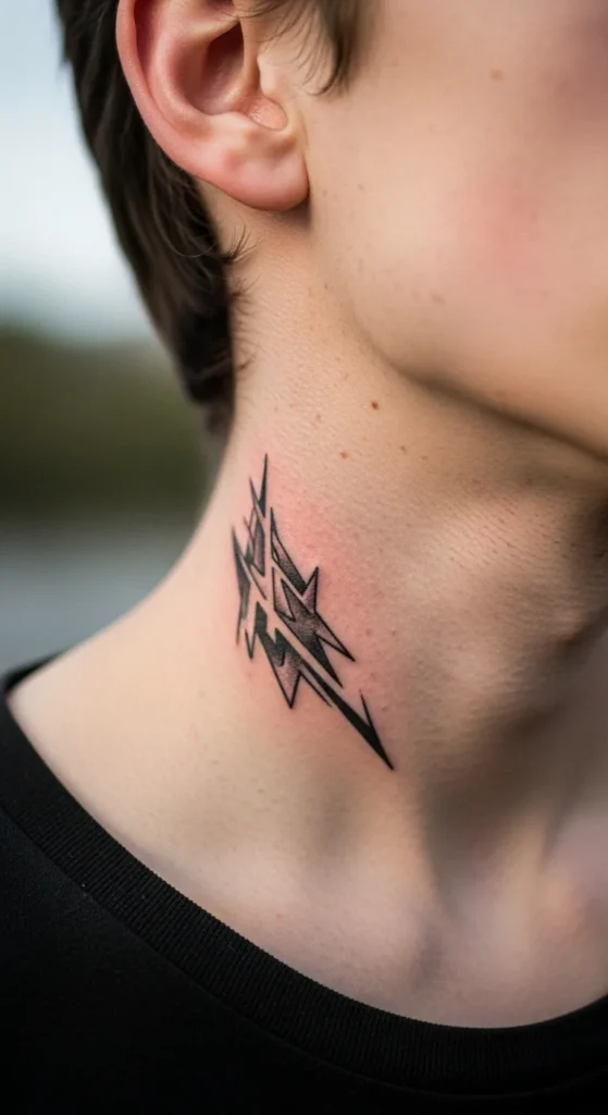 small neck tattoo ideas