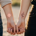 20 Romantic Sun and Moon Couple Tattoo for Matching Ink with Personal Meaning