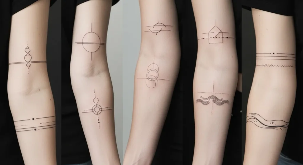 22 Minimal Thin Line Armband Tattoos That Feel Subtle