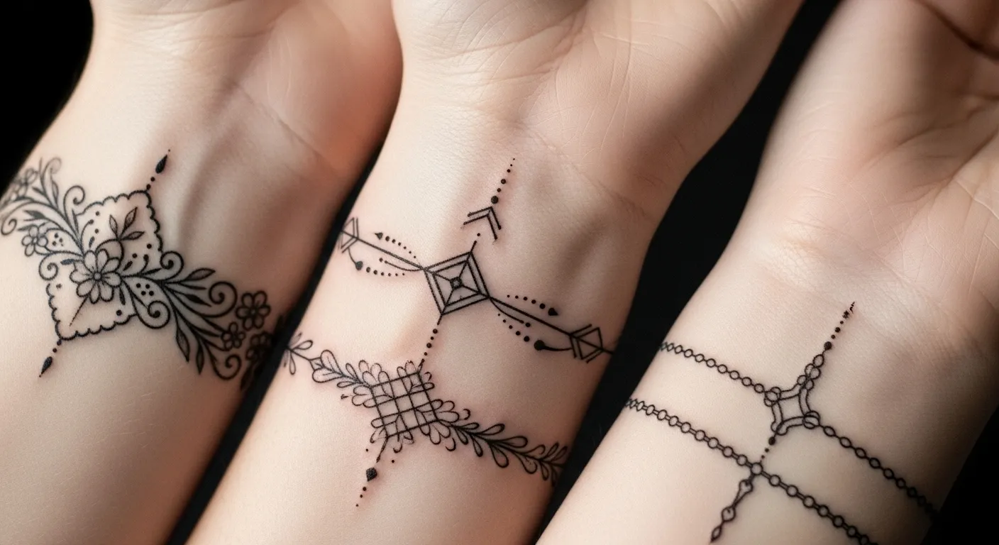 23 Aesthetic Wrist Band Tattoo Designs for Small but Eye-Catching Ink