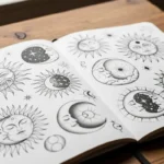 23 Bold sun and moon tattoo design for Artistic and Balanced Ink Ideas