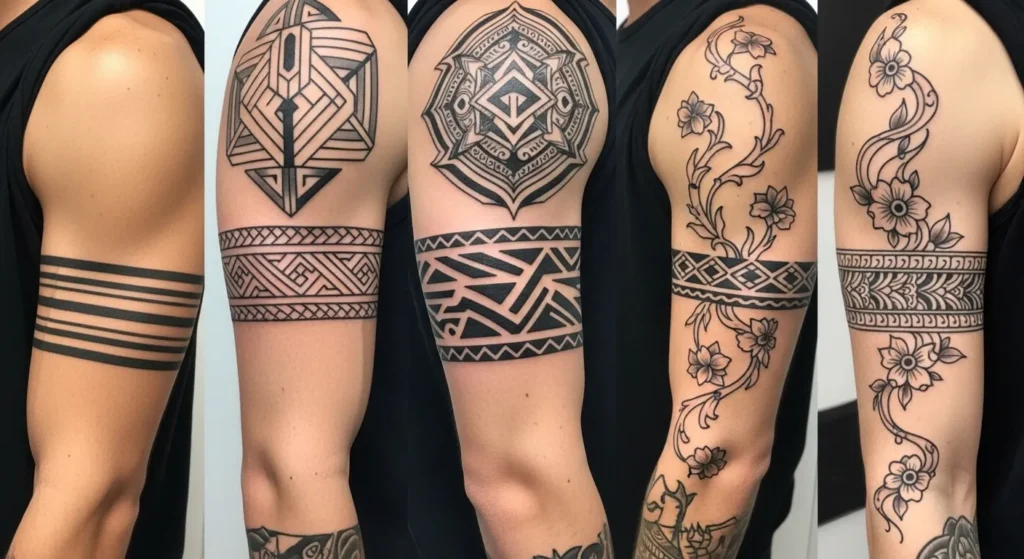 25 Classic Upper Arm Armband Tattoo Ideas That Feel Timeless